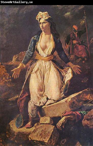 Eugene Delacroix Greece Expiring on the Ruins of Missolonghi